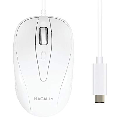 Macally retractable usb optical mouse for mac and pc mouse